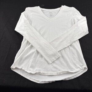 Sonoma Women's Long‎ Sleeve V-Neck Everyday Tee Medium